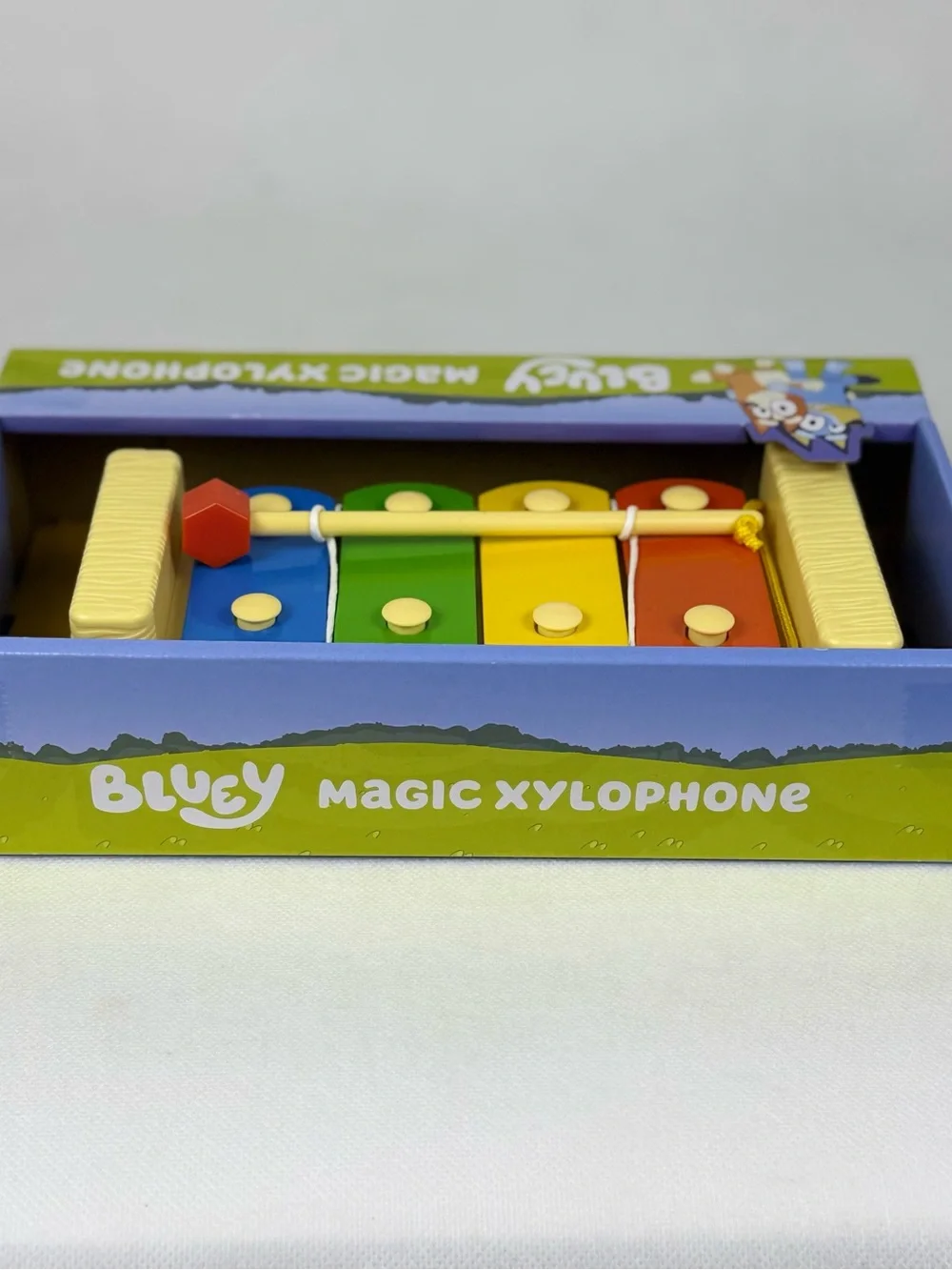 Bluey Magic Xylophone Wooden Toy 4 Keys 1 Mallet Kidz Toyz BBC Studios NIB